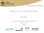Day 1 FS review: Enabling Innovation for Value Chain Transformation and Scaling